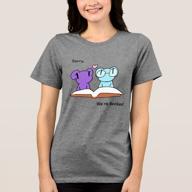 Camiseta Triblenda Cute frog booklovers (Anverso)