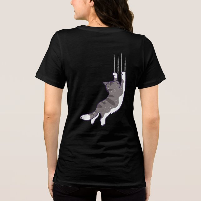 Camiseta Triblenda Cute Gats - ¡Colgar! (Reverso )