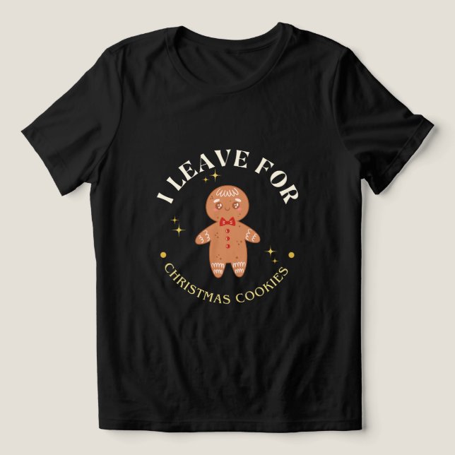 Camiseta Triblenda Cute Gingerbread Man Christmas Cookies  (Diseño delantero )