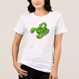 Camiseta Triblenda Cute Green Scorpion | Fun Cartoon Animal