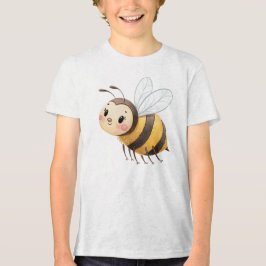Camiseta Triblenda Cute Happy Bumblebee Illustration