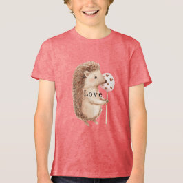 Camiseta Triblenda Cute Hedgehog Hearts Love