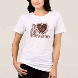 Camiseta Triblenda Cute I Love My Boyfriend Custom