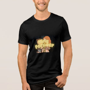 Camiseta Triblenda Cute Kawaii Chibi Propuesta de Texto Brillante Par