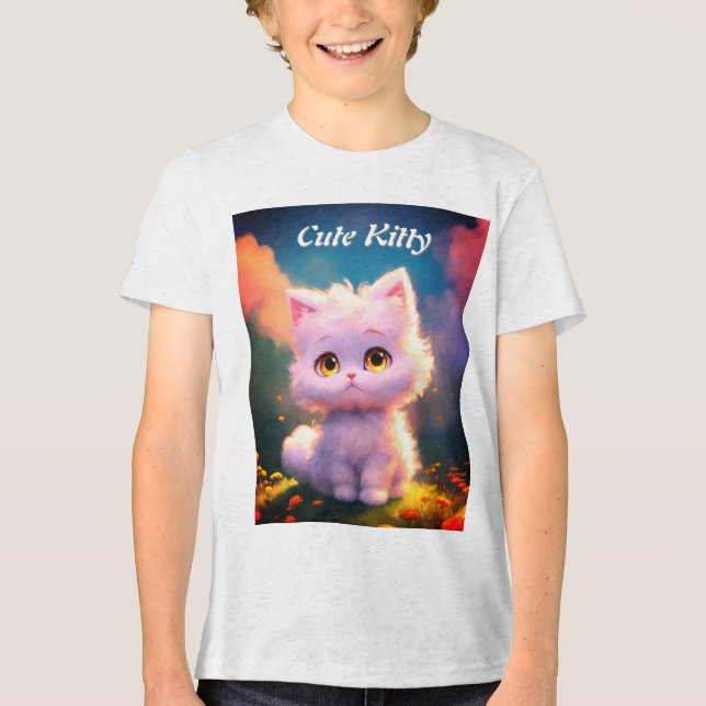 Camiseta Triblenda Cute Kitty (Anverso)