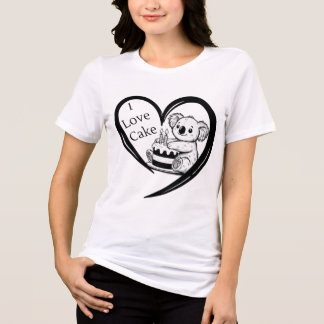 Camiseta Triblenda Cute Koala Birthday Cake Love