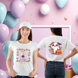 Camiseta Triblenda Cute Little Ghost Halloween Cumpleaños Mommys 