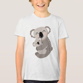 Camiseta Triblenda Cute Mama Koala Hugging Baby Joey Illustration