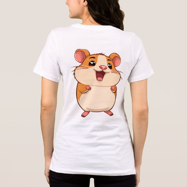 Camiseta Triblenda Cute Mouse Woman T-Shirt (Reverso )