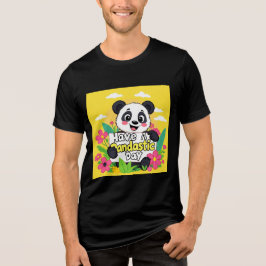 Camiseta Triblenda Cute Panda "Ten Un Día Pandástico"