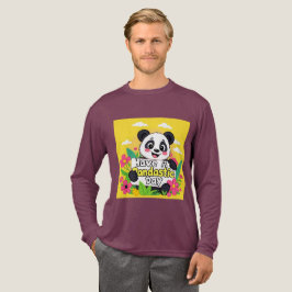Camiseta Triblenda Cute Panda "Ten Un Día Pandástico"