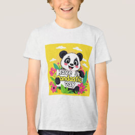 Camiseta Triblenda Cute Panda "Ten Un Día Pandástico"