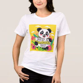 Camiseta Triblenda Cute Panda "Ten Un Día Pandástico"