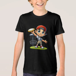 Camiseta Triblenda Cute pequeño niño jugando al disco