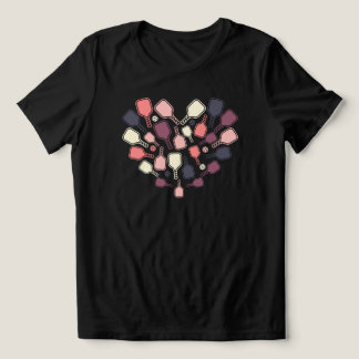 Camiseta Triblenda Cute Pickleball Paddle Heart