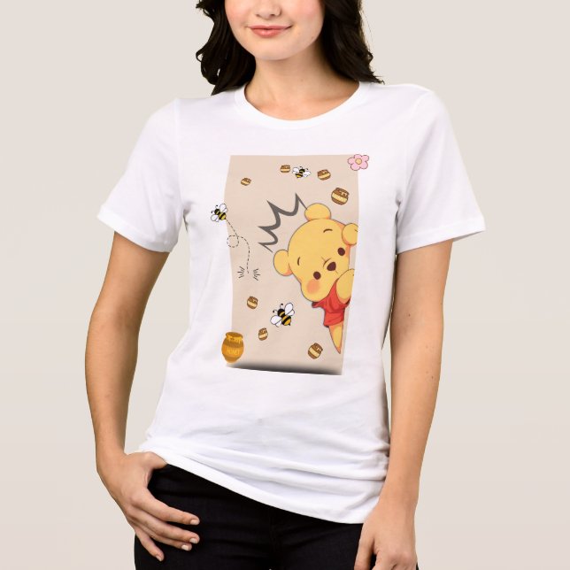 Camiseta Triblenda Cute Pooh Bear (Anverso)