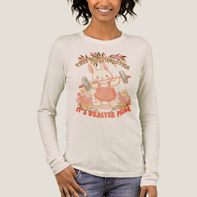 Camiseta Triblenda Cute Rabbit Lifter  (Anverso)