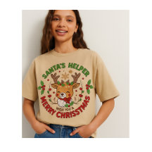 Cute Reindeer Santa's Helper Christmas