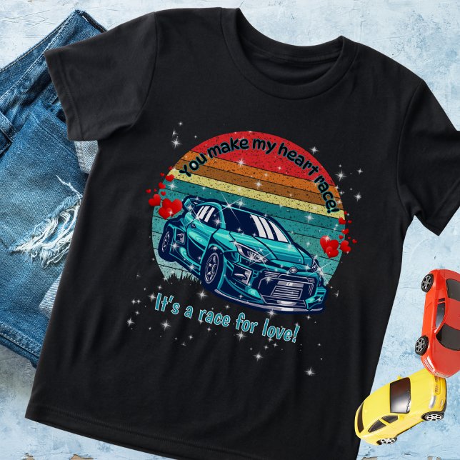 Camiseta Triblenda Cute Retro Sun Kids Valentines Car (Subido por el creador)