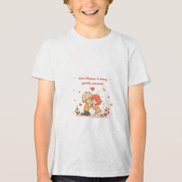 Camiseta Triblenda Cute Romantic Anime Couple - Love Moment