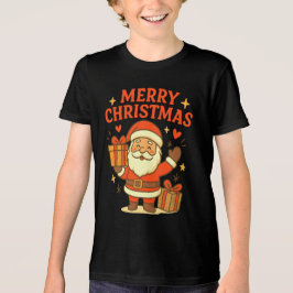 Camiseta Triblenda  Cute Santa Claus Christmas Art –  Merry Christmas