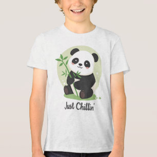 Camiseta Triblenda Cute "Sólo Relajándose" Panda