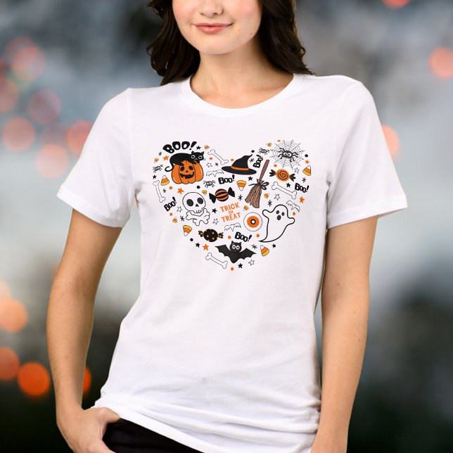 Camiseta Triblenda Cute Spooky Halloween Black and Orange (Subido por el creador)