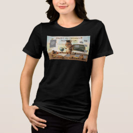 Camiseta Triblenda Cute Squirrel Teacher Retirement T-Shirt Year