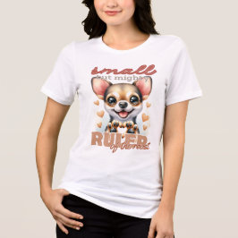 CAMISETA TRIBLENDA CUTE TAN CHIHUAHUA DOG DICIENDO