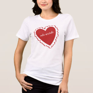 Camiseta Triblenda Cute Weirdo Heart