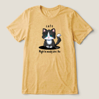 Camiseta Triblenda Cutie Cat Tuxedo Kitten