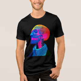 Camiseta Triblenda Cyber Skull - Arte de anatomía futurista