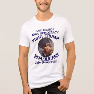 Camiseta Triblenda Czar Rue Mentiroso Trump POTUS Patriótico Tren MAG