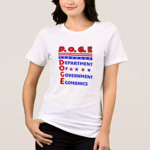 CAMISETA TRIBLENDA D.O.G.E. DEPARTAMENTO DE EGOMÁTICOS GUBERNAMENTALE