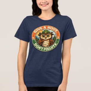 Camiseta Triblenda Da Un Grito No Contamines Búho