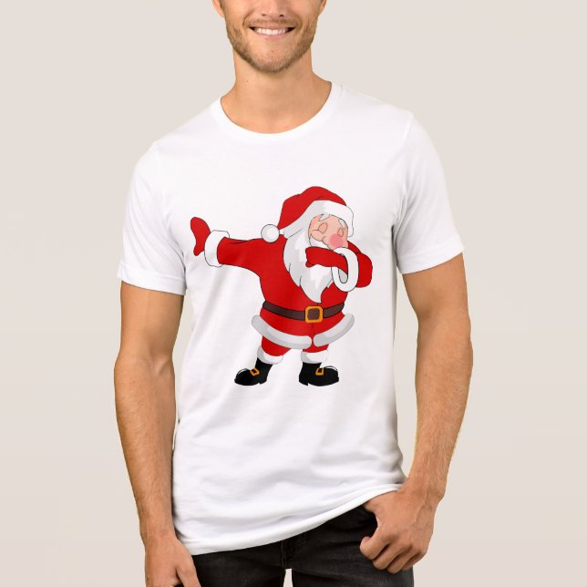 Camiseta Triblenda Dabbing Santa Claus Navidades Holiday Dab (Anverso)