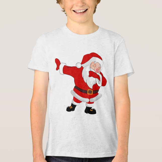 Camiseta Triblenda Dabbing Santa Claus Navidades Holiday Dab (Anverso)