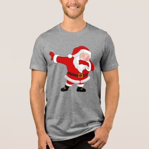 Camiseta Triblenda Dabbing Santa Claus Navidades Holiday Dab