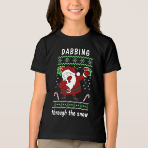 Camiseta Triblenda Dabbing Through the Snow Navidades
