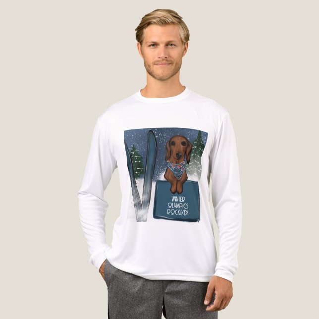 CAMISETA TRIBLENDA DACHSHUND  (Anverso Completo)