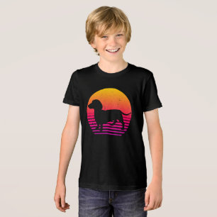 Camiseta Triblenda Dachshund estilo retro 80
