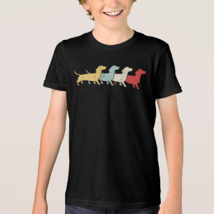 Camiseta Triblenda Dachshund Retro Vintage