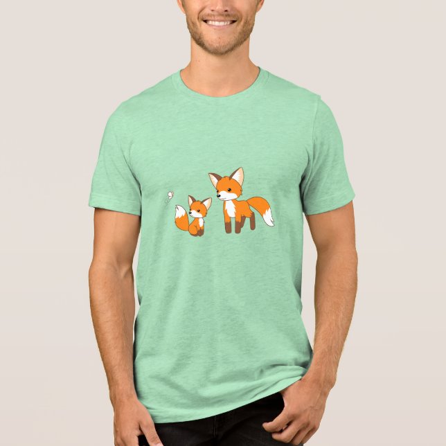 Camiseta Triblenda Dad y Kit Fox (Anverso)