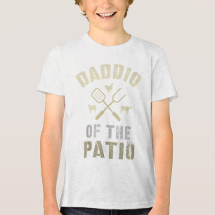 Camiseta Triblenda Daddio Gracioso Del Patio Grill Bbq Outdo