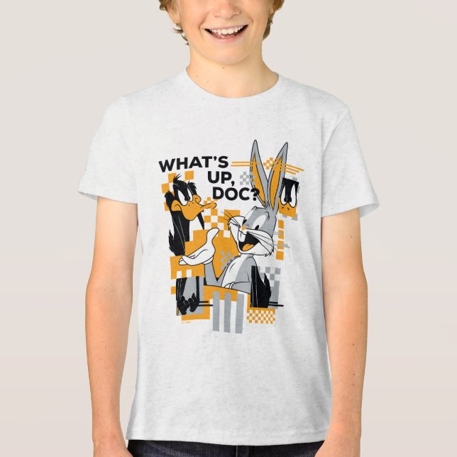 Camiseta Triblenda DAFFY DUCK™ & BUGS BUNNY™ Glitch (Anverso)