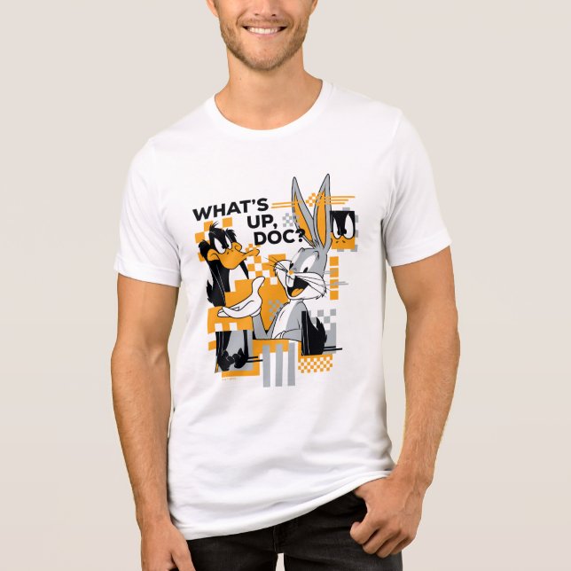 Camiseta Triblenda DAFFY DUCK™ & BUGS BUNNY™ Glitch (Anverso)