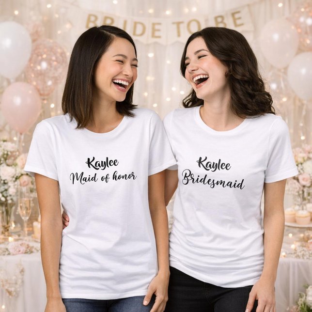 Camiseta Triblenda Dama de honor personalizada  (Subido por el creador)