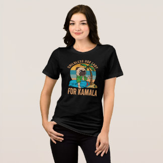 Camiseta Triblenda Dama de perro sin hijos para Kamala