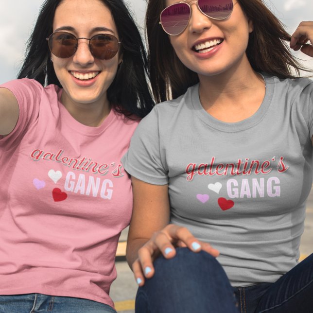 Camiseta Triblenda Damas de Chicas de pandillas en el Día de Galentin (Subido por el creador)