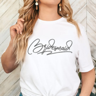 Camiseta Triblenda Damas de Honor Personalizadas con Nombre